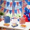 50Packs Fourth/4th of July Paper Food Trays Decorations Disposable Serving Plates